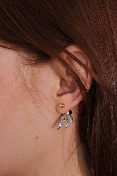 Сережки срібні Plumes фото