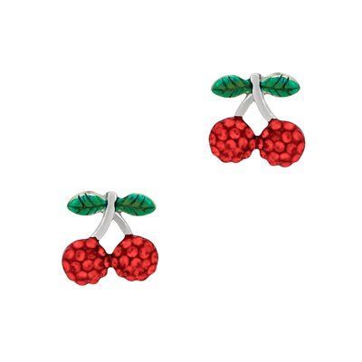 Сережки-пусети срібні Cherry фото