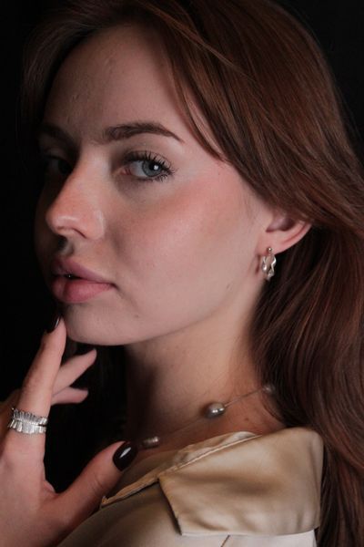 Каблучка срібна Elegant фото