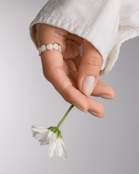 Каблучка срібна ​La Fleur фото