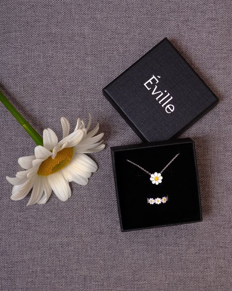 Каблучка срібна ​La Fleur фото