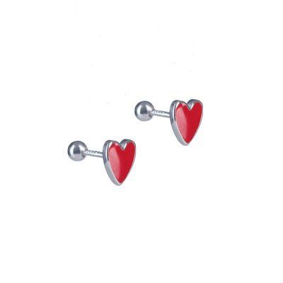 Сережки-пусети срібні Coeur Rouge фото
