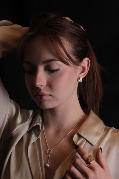 Каблучка срібна Vent de Lune фото