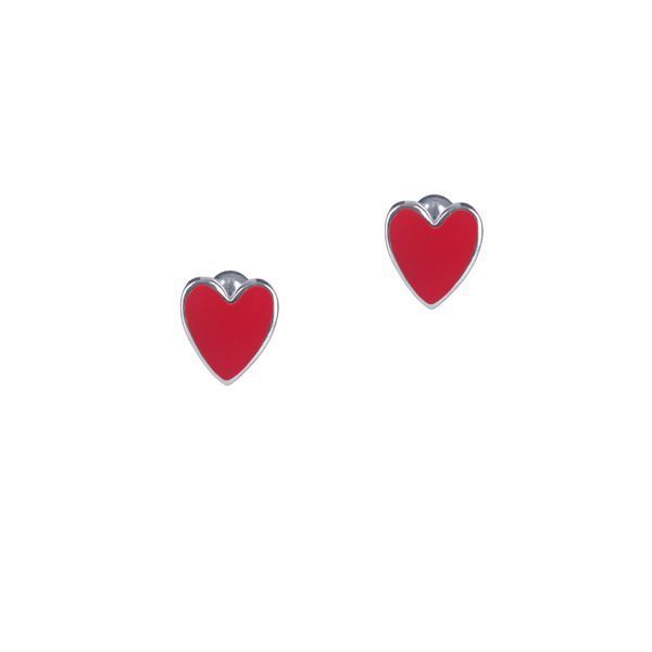 Сережки-пусети срібні Coeur Rouge фото