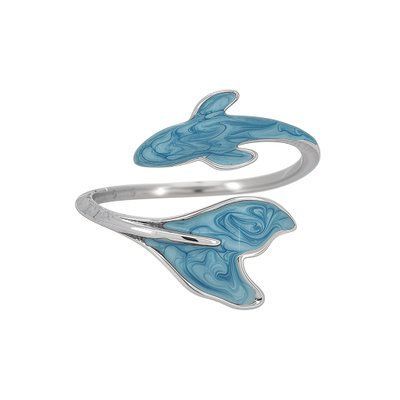 Каблучка срібна L'&Eacute;treinte Bleue фото